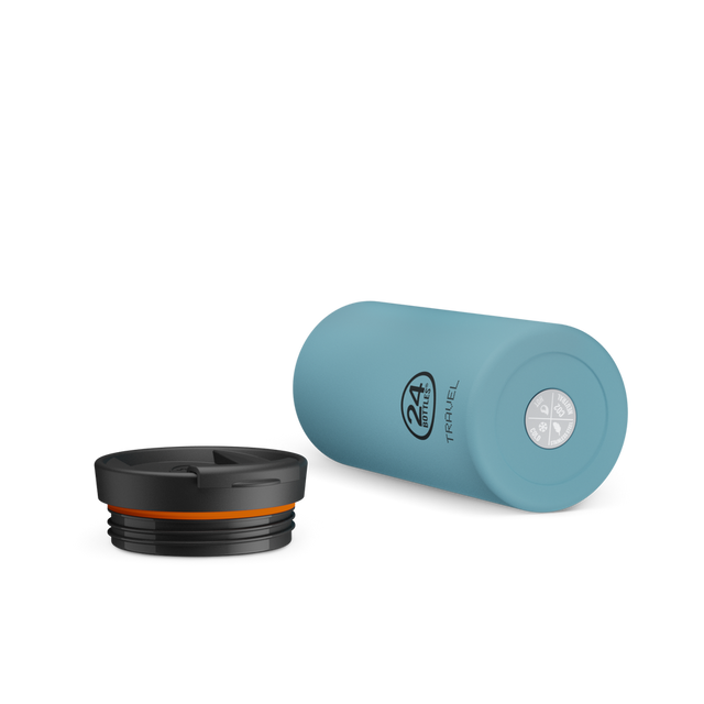 24BOTTLES Travel Tumbler 600ml - Stone Powder Blue