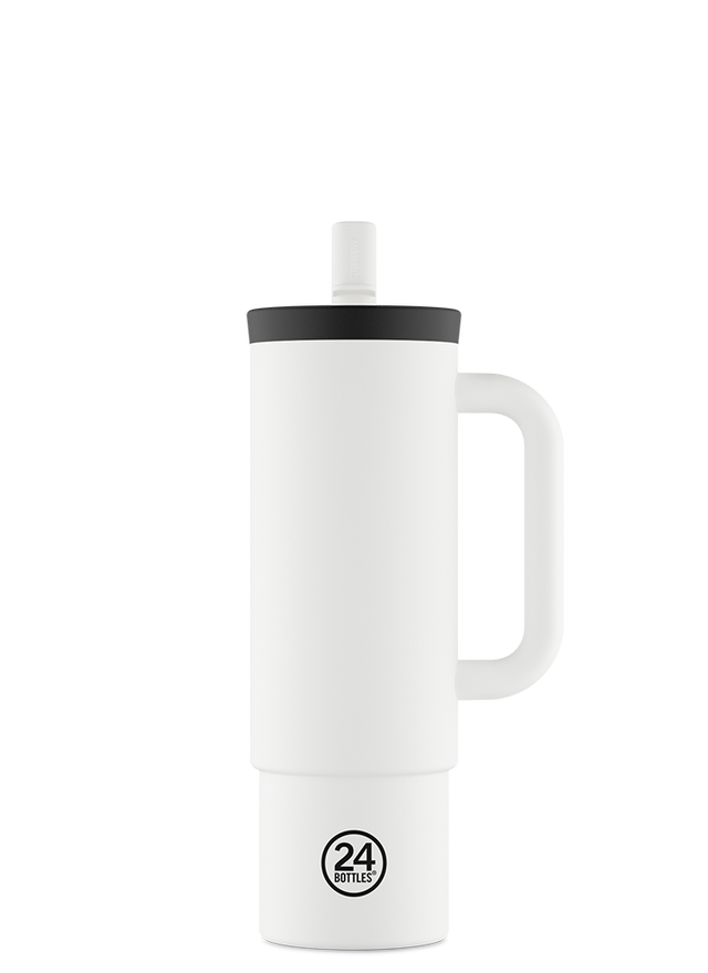 24BOTTLES Straw Cup 800ml - Ice White