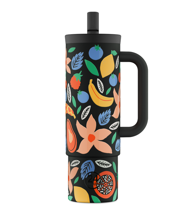 24BOTTLES Straw Cup 800ml - Tropical Noir