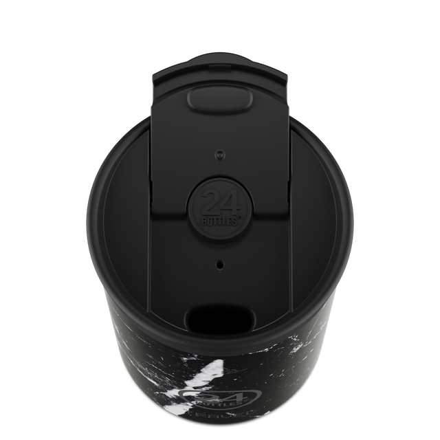 24BOTTLES Travel Tumbler 350ml - Black Marble