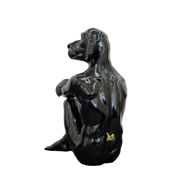GILLIE AND MARC Resin Sculpture - Cool City Pup Black | the OBJECT ROOM