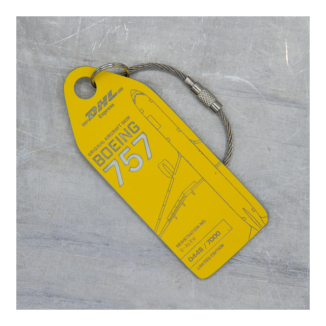 AVIATIONTAG Boeing 757 - D-ALEW - Yellow (DHL Express) | the OBJECT ROOM