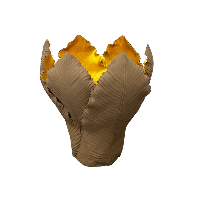 KIDDEE TAMDEE Leaf Candle Holder XL - Brown Gold | the OBJECT ROOM