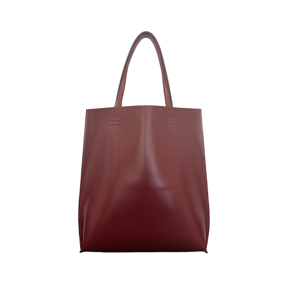 GOODJOB Tote Bag MONO L - Leather Red