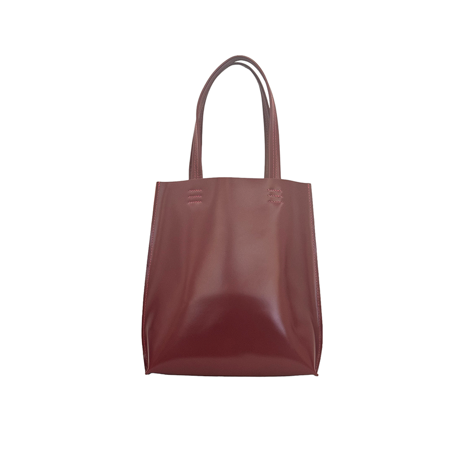 GOODJOB Tote Bag MONO S - Leather Red