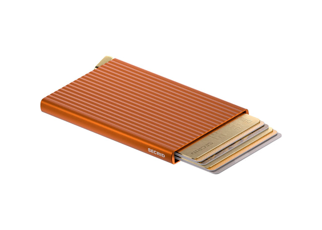SECRID Premium Cardprotector - Fluted Orange + | the OBJECT ROOM