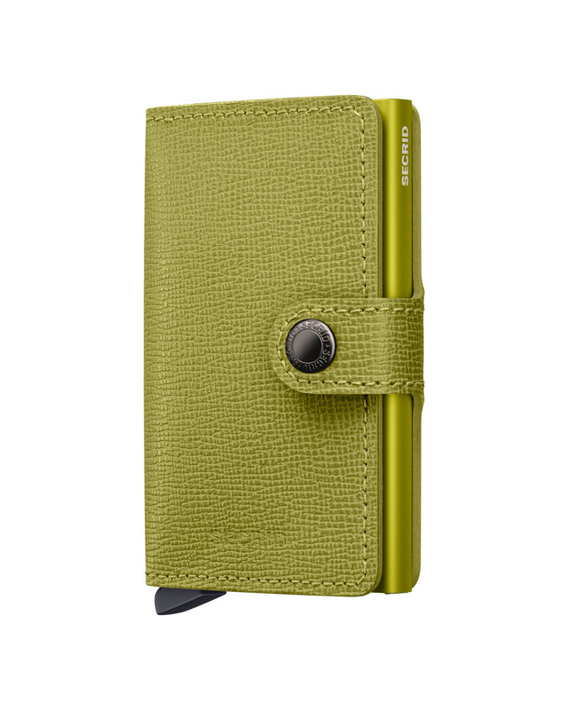 SECRID Miniwallet Leather - Crisple Lime | the OBJECT ROOM
