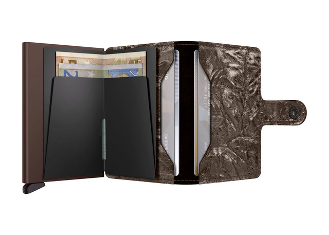 SECRID Miniwallet Leather - Crunch Bronze | the OBJECT ROOM