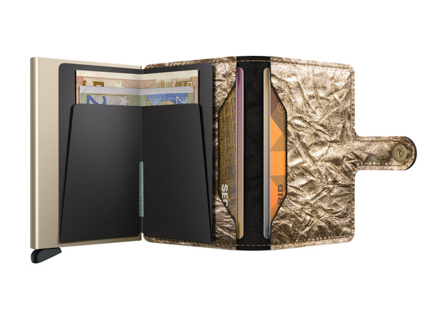 SECRID Miniwallet Leather - Crunch Gold | the OBJECT ROOM