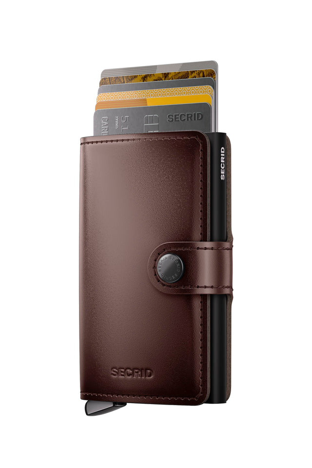 SECRID Premium Miniwallet+ Dusk - Dark Brown | the OBJECT ROOM