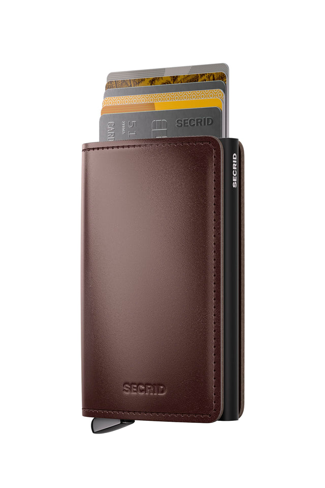 SECRID Premium Slimwallet+ Dusk - Dark Brown | the OBJECT ROOM