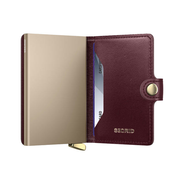 SECRID Premium Miniwallet - Emboss Diamond Bordeaux + | the OBJECT ROOM