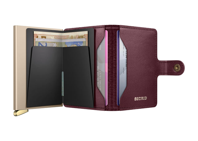 SECRID Premium Miniwallet - Emboss Diamond Bordeaux + | the OBJECT ROOM