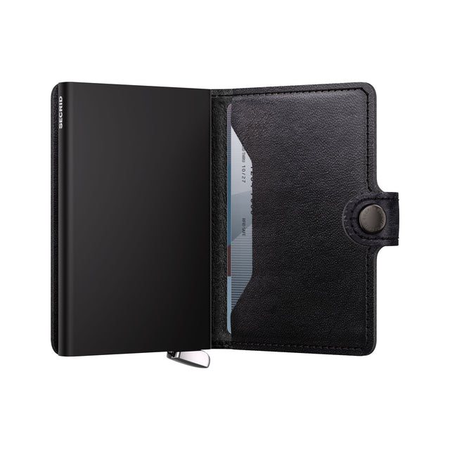 SECRID Premium Miniwallet Emboss Lines Black + | the OBJECT ROOM
