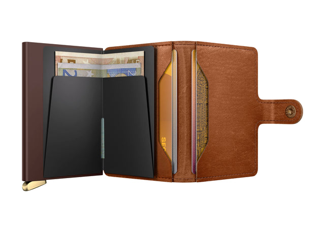 SECRID Premium Miniwallet Emboss Lines Cognac + | the OBJECT ROOM