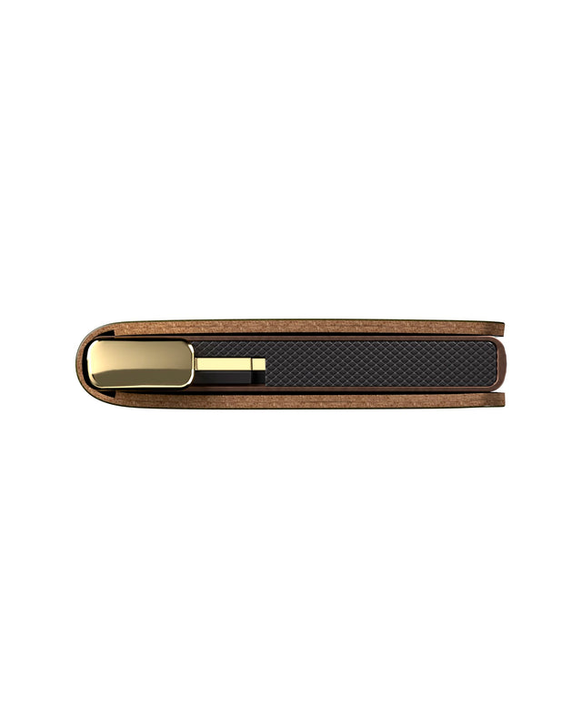SECRID Premium Slimwallet Emboss Lines Cognac + | the OBJECT ROOM