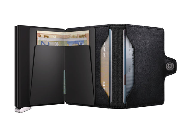 SECRID Premium Twinwallet Emboss Lines Black + | the OBJECT ROOM