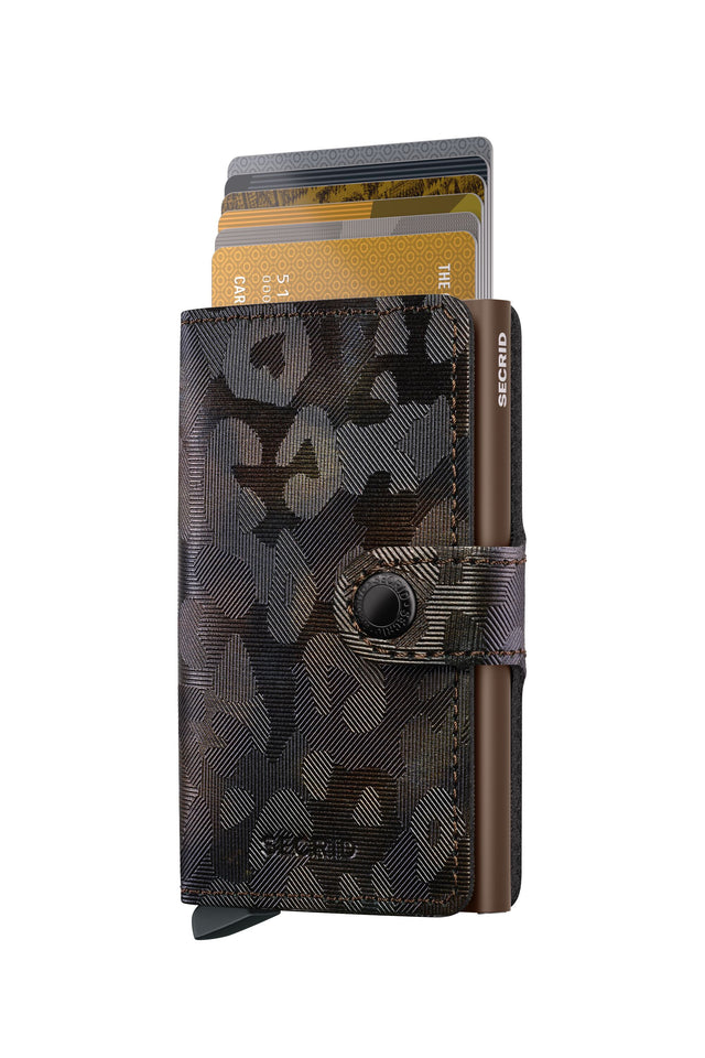 SECRID Miniwallet Leather - Jungle Brown | the OBJECT ROOM
