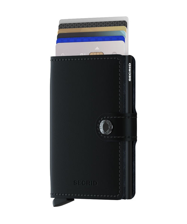 SECRID Miniwallet Leather - Matte Black | the OBJECT ROOM