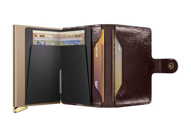 SECRID Premium Miniwallet - Naplak Mahogany + | the OBJECT ROOM