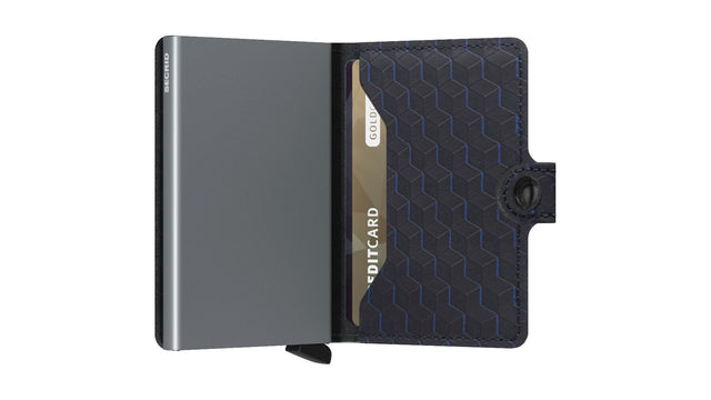 SECRID Miniwallet Leather - Optical Black-Titanium | the OBJECT ROOM