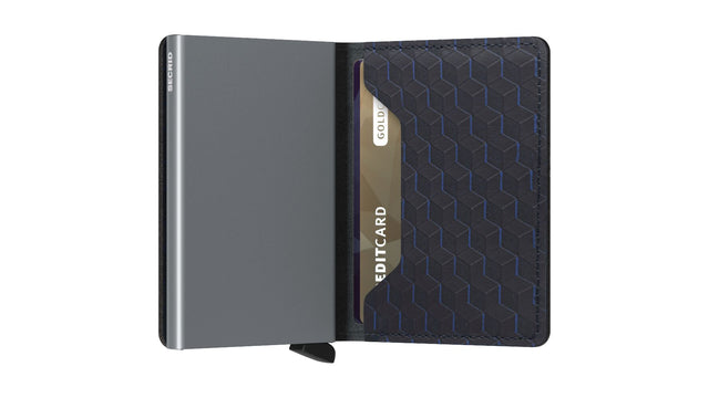 SECRID Slimwallet Leather - Optical Black-Titanium | the OBJECT ROOM