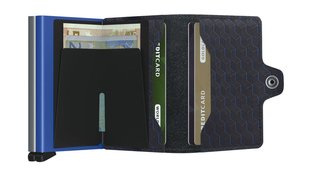 SECRID Twinwallet Leather - Optical Titanium Blue | the OBJECT ROOM
