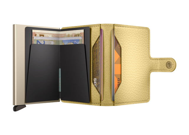 SECRID Miniwallet Leather - Pebble Butter Yellow | the OBJECT ROOM