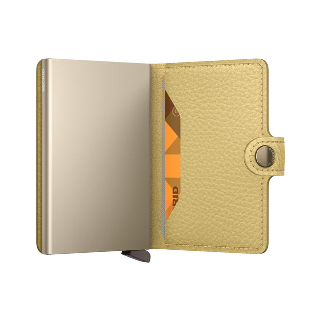 SECRID Miniwallet Leather - Pebble Butter Yellow | the OBJECT ROOM