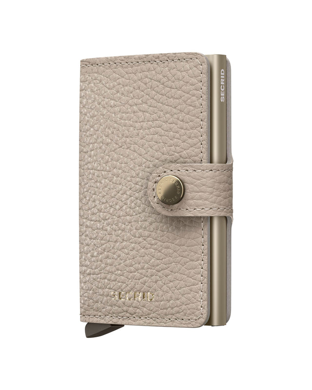 SECRID Miniwallet Leather - Pebble Latte | the OBJECT ROOM