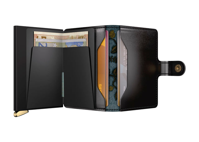 SECRID Premium Miniwallet - Stitch Floral Black + | the OBJECT ROOM