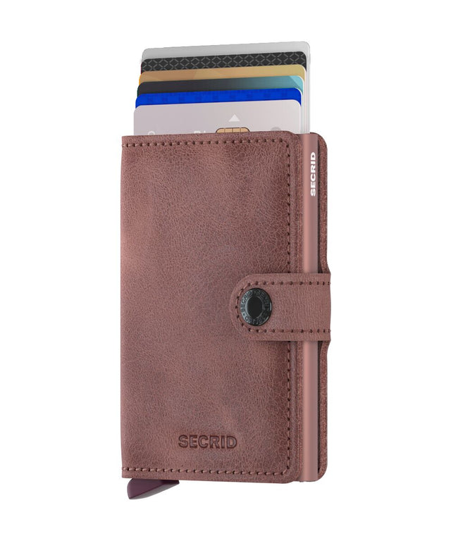 SECRID Miniwallet Leather - Vintage Mauve | the OBJECT ROOM