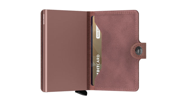 SECRID Miniwallet Leather - Vintage Mauve | the OBJECT ROOM