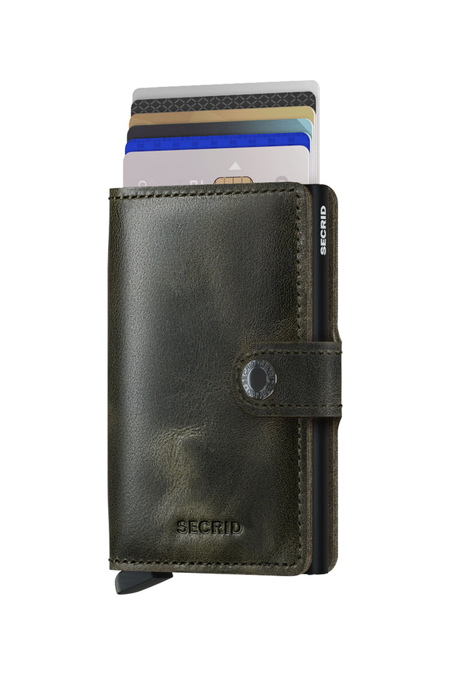 SECRID Miniwallet Vintage - Olive-Black | the OBJECT ROOM