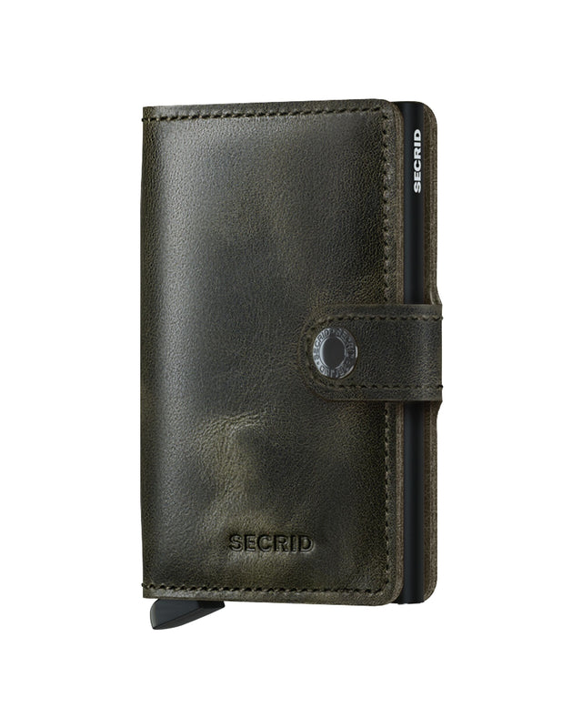 SECRID Miniwallet Vintage - Olive-Black | the OBJECT ROOM