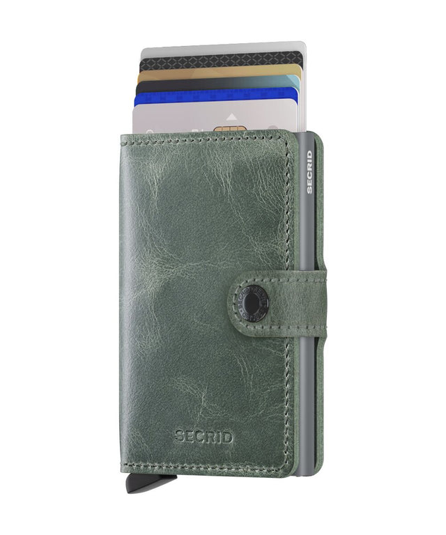 SECRID Miniwallet Leather - Vintage Sage | the OBJECT ROOM