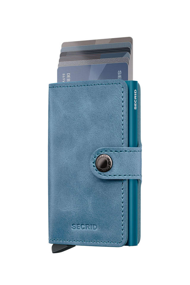 SECRID Miniwallet Leather - Vintage Teal | the OBJECT ROOM