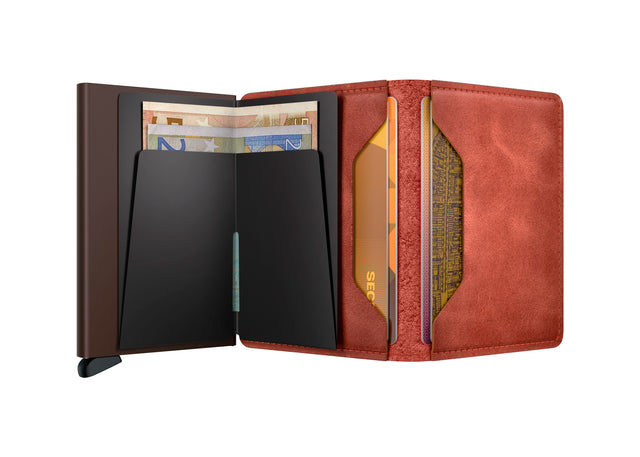 SECRID Slimwallet Leather - Vintage Orange | the OBJECT ROOM