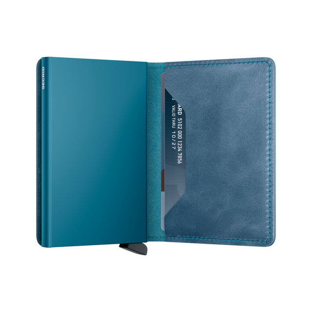 SECRID Slimwallet Leather - Vintage Teal | the OBJECT ROOM
