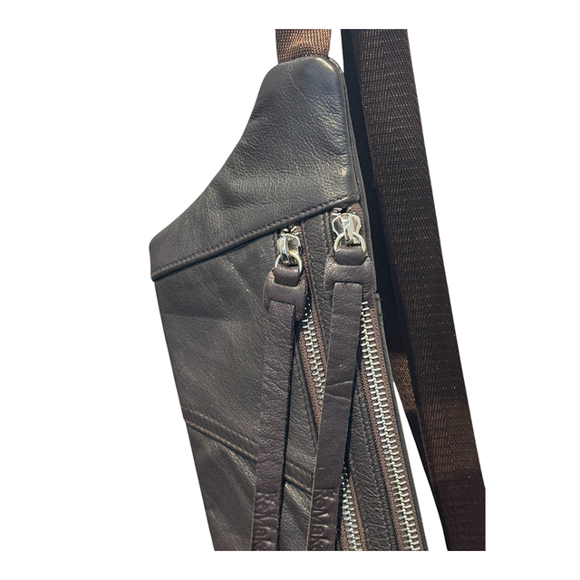 THE REMAKER Leather Cross-Body Bag - Paris Brown Limited Edition | the OBJECT ROOM