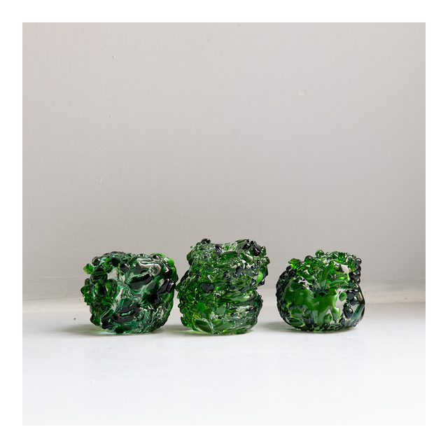 STUDIO ARHOJ Pebble Incense Holder - Emerald