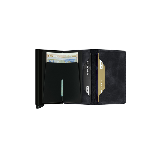 SECRID Slimwallet Leather - Vintage Black | the OBJECT ROOM