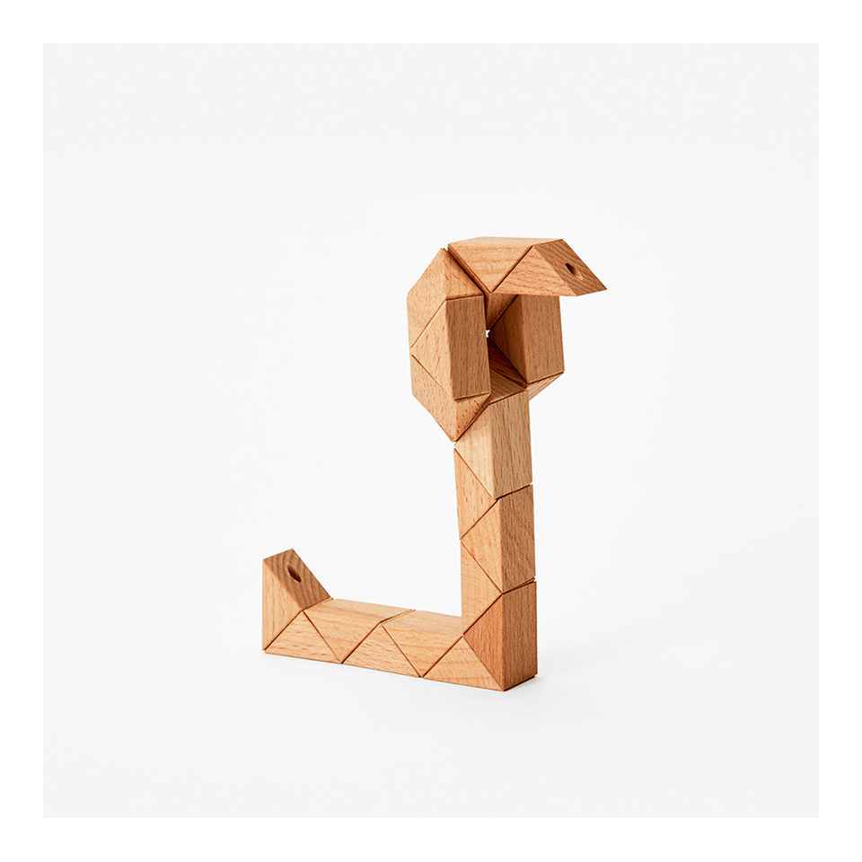 AREAWARE Snake Blocks Small - Natural | the OBJECT ROOM