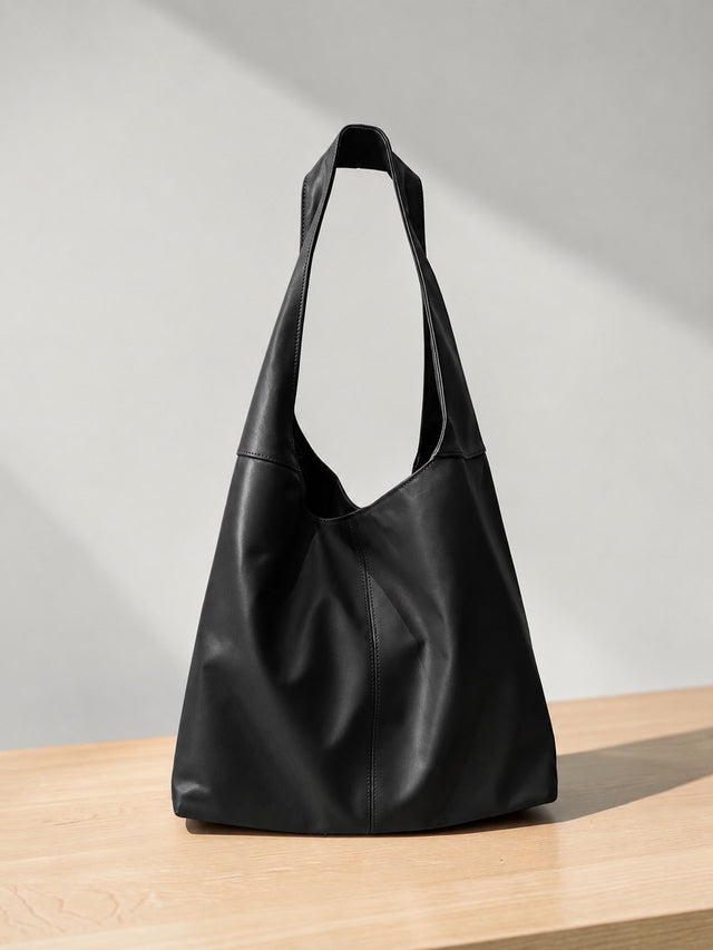 THE DAILY OBJECTS Slouch Bag - Black (Shadows) | the OBJECT ROOM