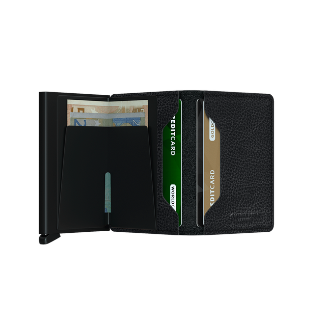 SECRID Slimwallet Leather - Veg Tanned Black-Black | the OBJECT ROOM