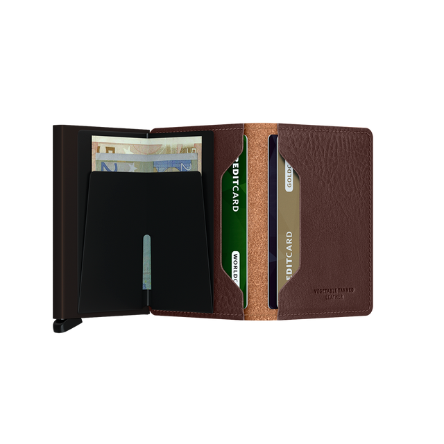 SECRID Slimwallet Leather - Veg Tanned Espresso-Brown | the OBJECT ROOM