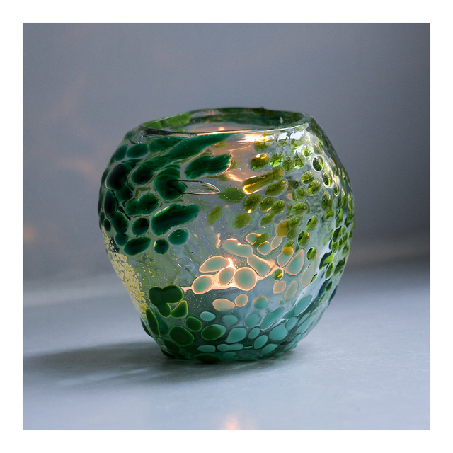 STUDIO ARHOJ Urchin Tealight Holder - Emerald