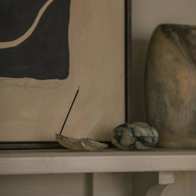 COREY ASHFORD Oyster Incense Holder - Silver