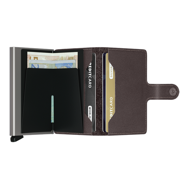 SECRID Miniwallet Leather - Original Dark Brown | the OBJECT ROOM