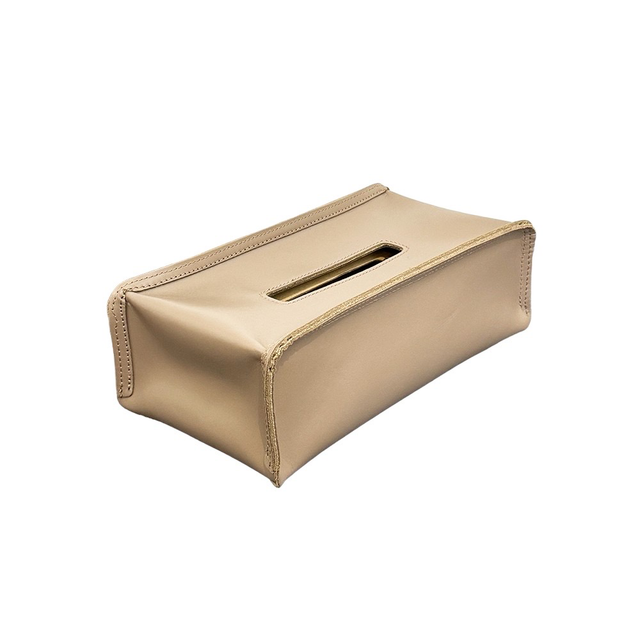 GOODJOB Tissue Holder Basic - Leather Mud Brown | the OBJECT ROOM